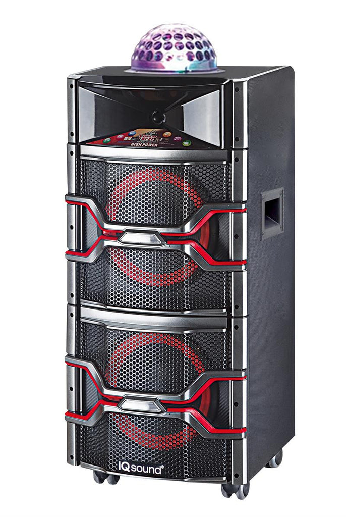 2 x 12 Bluetooth Professional DJ Speaker with Disco Lights BC-IQ-3912DJBT - ccttek