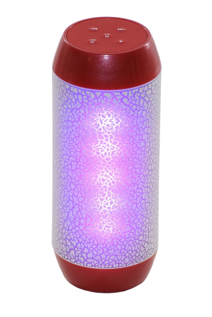 Speaker Wireless Bluetooth Speaker BC-JHW-J5-RD With Colorful 360 LED Light Hi-fi Stereo Subwoofer Outdoor Music player - ccttek