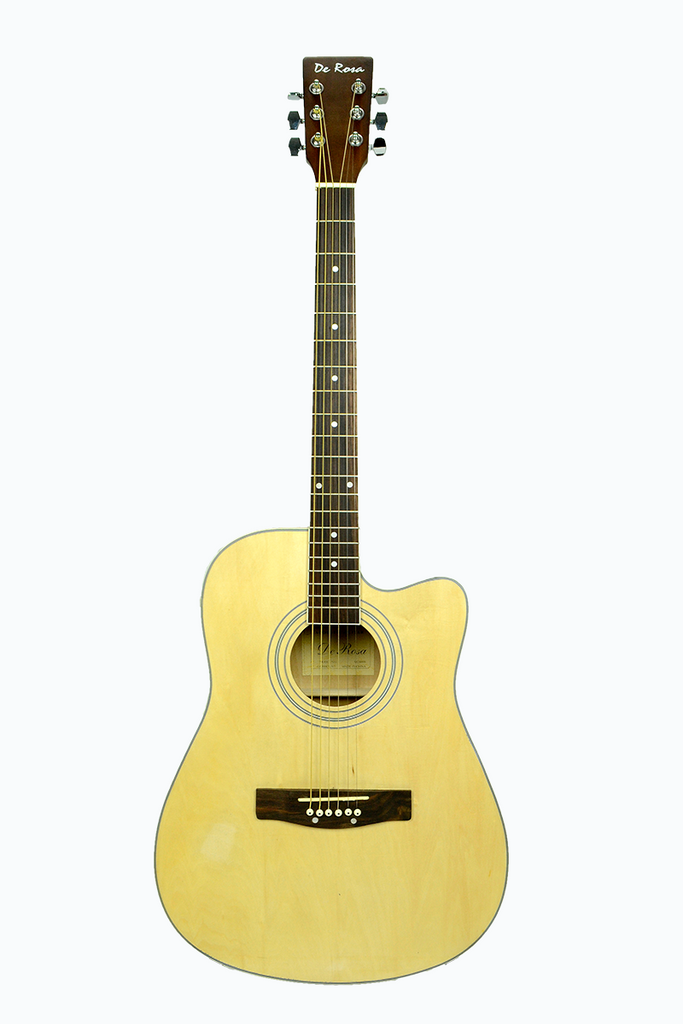 De Rosa GA300CE-NT Dreadnought Cutaway Acoustic-Electric Guitar - ccttek