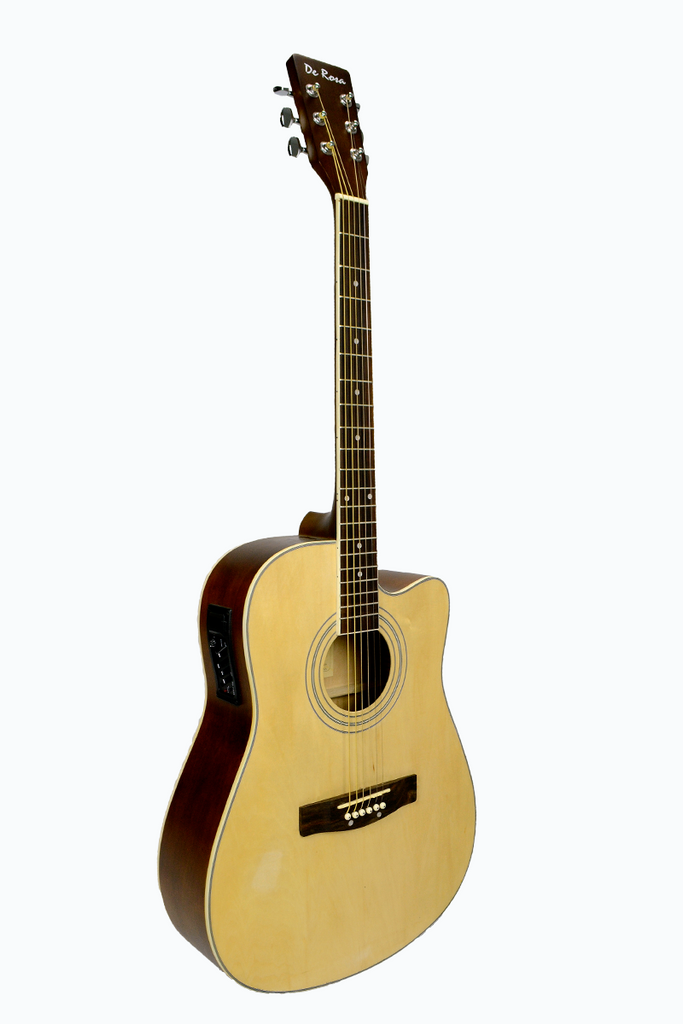 De Rosa GA300CE-NT Dreadnought Cutaway Acoustic-Electric Guitar - ccttek