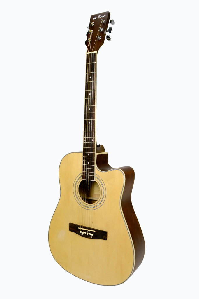De Rosa GA300CE-NT Dreadnought Cutaway Acoustic-Electric Guitar - ccttek