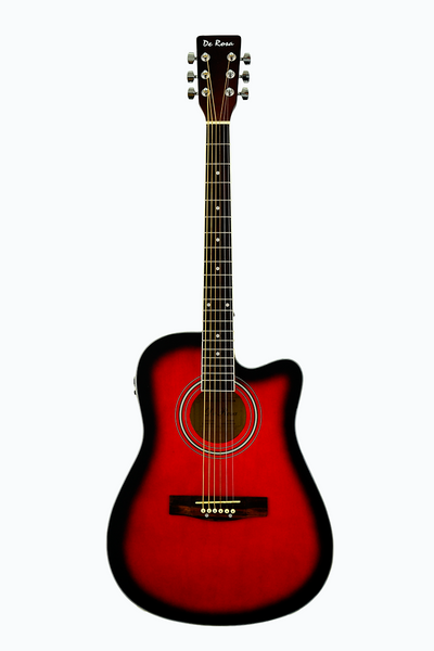 De Rosa GA700CE-NT Cutaway Acoustic-Electric Thin Body Guitar – ccttek