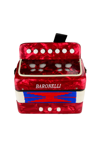Baronelli AC0702-RD Wooden Kids Mini Accordion - ccttek