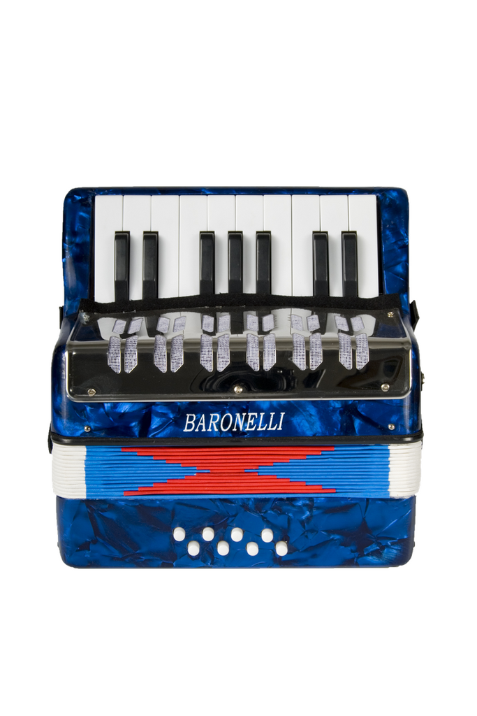Baronelli ACPK1708R-BU Junior Accordion 17 Key - ccttek