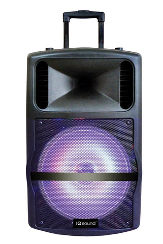 12" Portable Bluetooth DJ Speaker with LED Lights BC-IQ-3312DJBT - ccttek