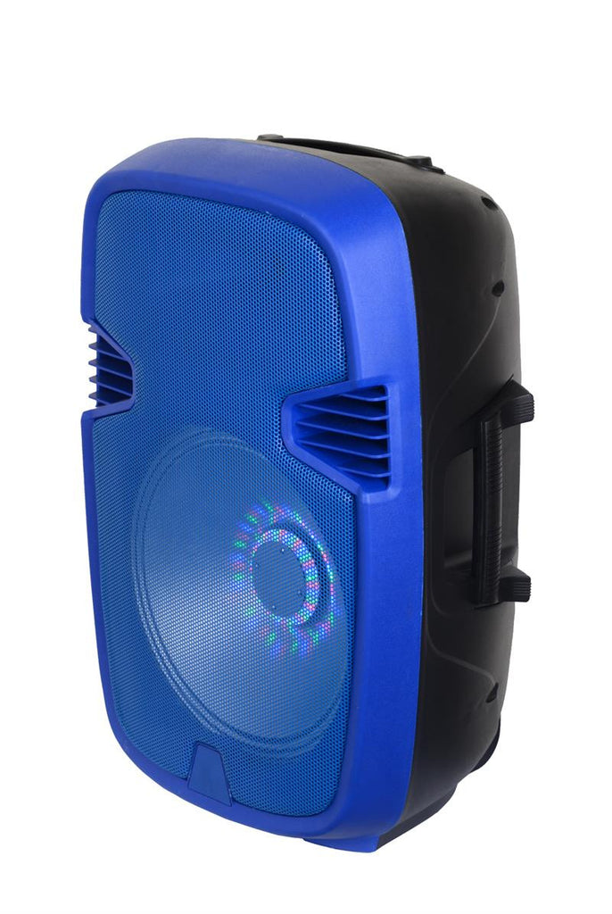 15" Portable Bluetooth DJ Speaker with Stand BC-IQ-3415DBT-BL - ccttek