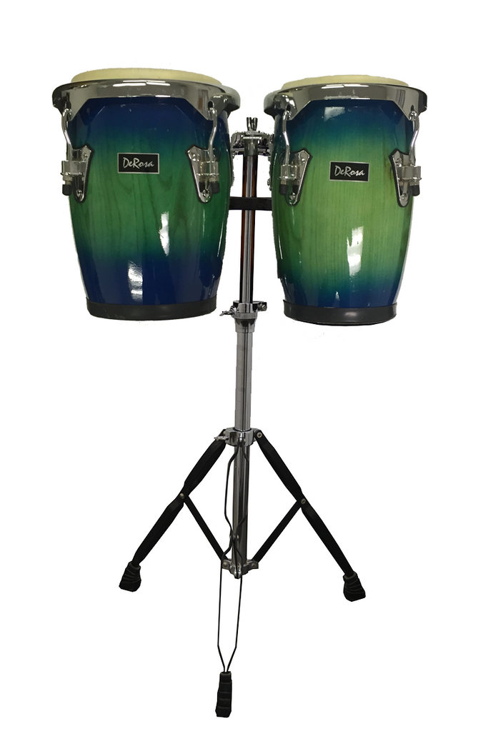 De Rosa CGA0910-BG 1 & 2 Congas 9" & 10" Oceanburst - ccttek