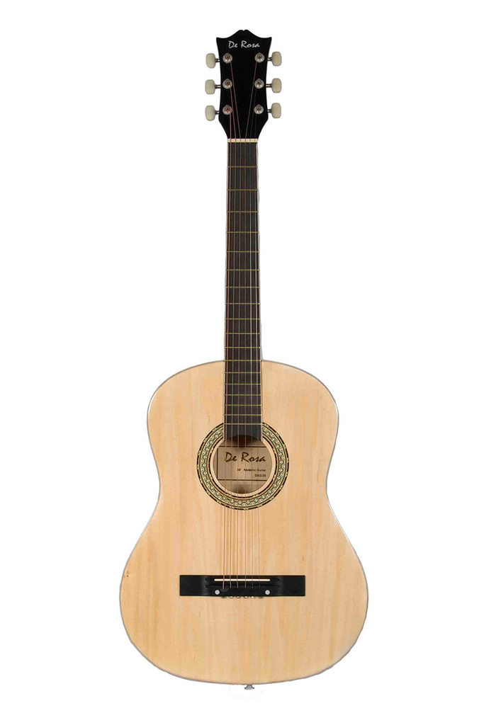 De Rosa DK3810R-NT Kids Acoustic Guitar Outfit Natural - ccttek