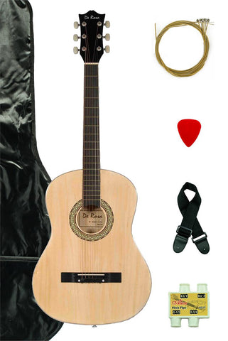 De Rosa DK3810R-NT Kids Acoustic Guitar Outfit Natural - ccttek