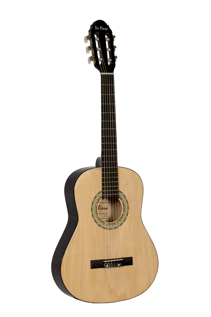 De Rosa DKF36-NT Kids Classical Guitar Outfit Natural - ccttek