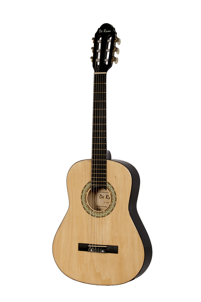 De Rosa DKF36-NT Kids Classical Guitar Outfit Natural - ccttek