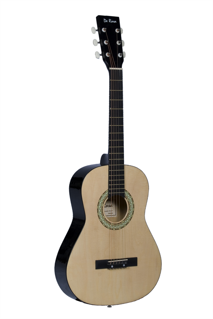 De Rosa DKG36-NT Kids Acoustic Guitar Outfit Natural - ccttek