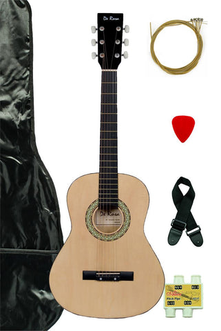 De Rosa DKG36-NT Kids Acoustic Guitar Outfit Natural - ccttek