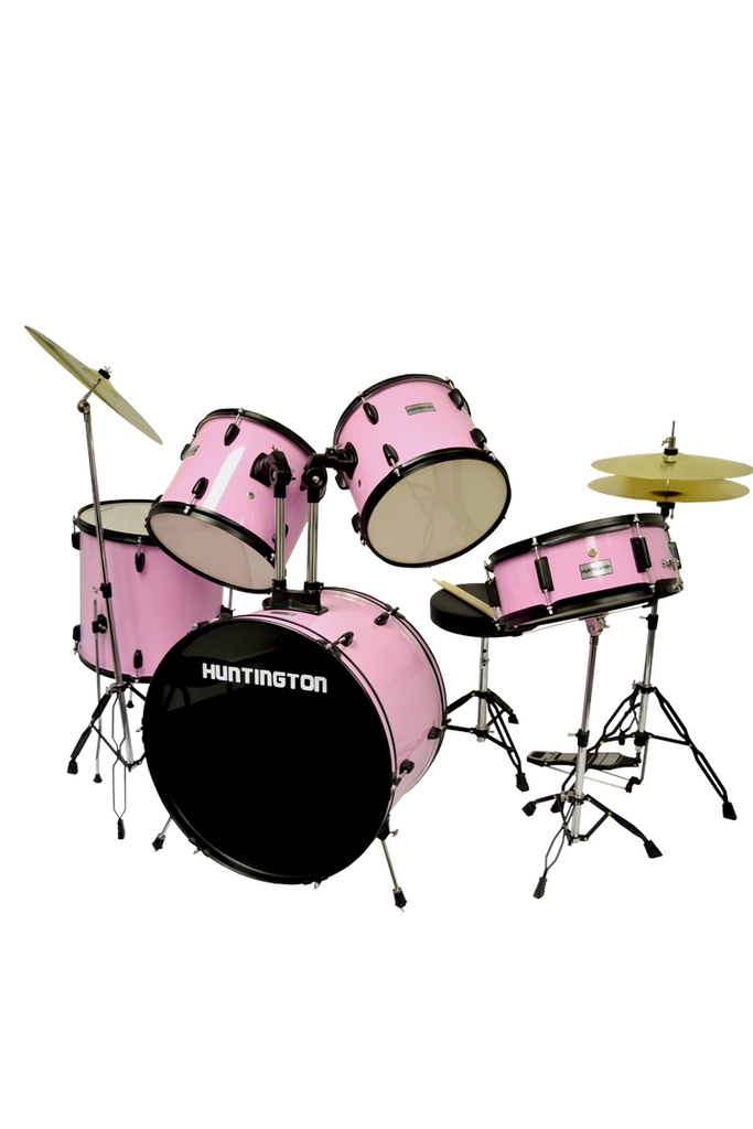 Huntington DRM500-MPK 5 Piece Drum Kit Metallic Pink - ccttek