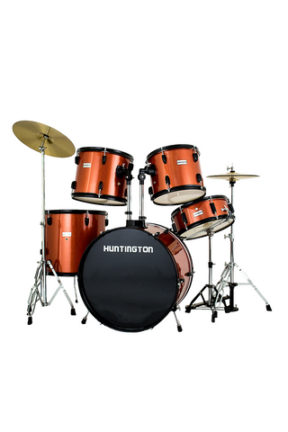 Huntington DRM500-SOR 5 Piece Drum Kit Sparkle Orange - ccttek