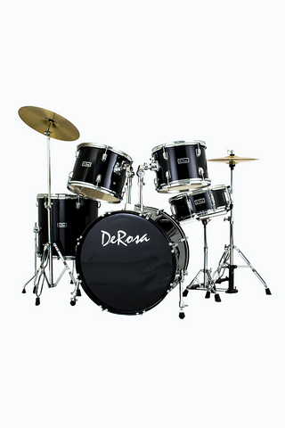 De Rosa DRM522-BK 5 Piece Drum Kit - ccttek