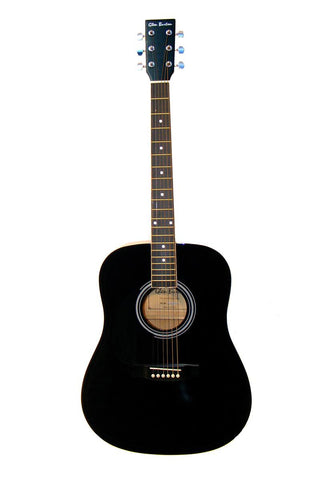 Glen Burton GA101-BK-LFT Dreadnought Acoustic Guitar Left Handed - ccttek