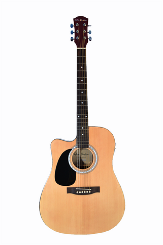 Glen Burton GA204CE-NT-LFT Cutaway Acoustic-Electric Guitar Left Handed - ccttek