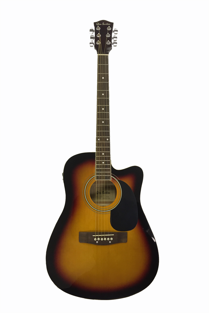 Glen Burton GA204CE-TS Cutaway Acoustic-Electric Guitar - ccttek