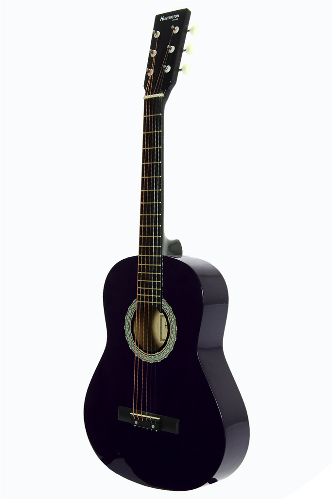 Huntington GA36-PL Kids 3/4 Scale Acoustic Steel String Guitar Purple - ccttek