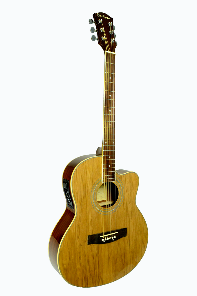 De Rosa GA700CE-NT Cutaway Acoustic-Electric Thin Body Guitar – ccttek