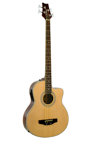 De Rosa GAB47 TS 4 String Cutaway Acoustic Electric Bass Guitar