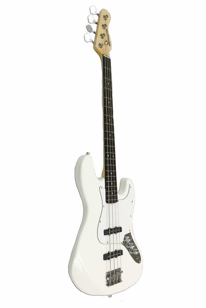 Huntington GB143J-WH 4 String Jazz Style Electric Bass Guitar - ccttek