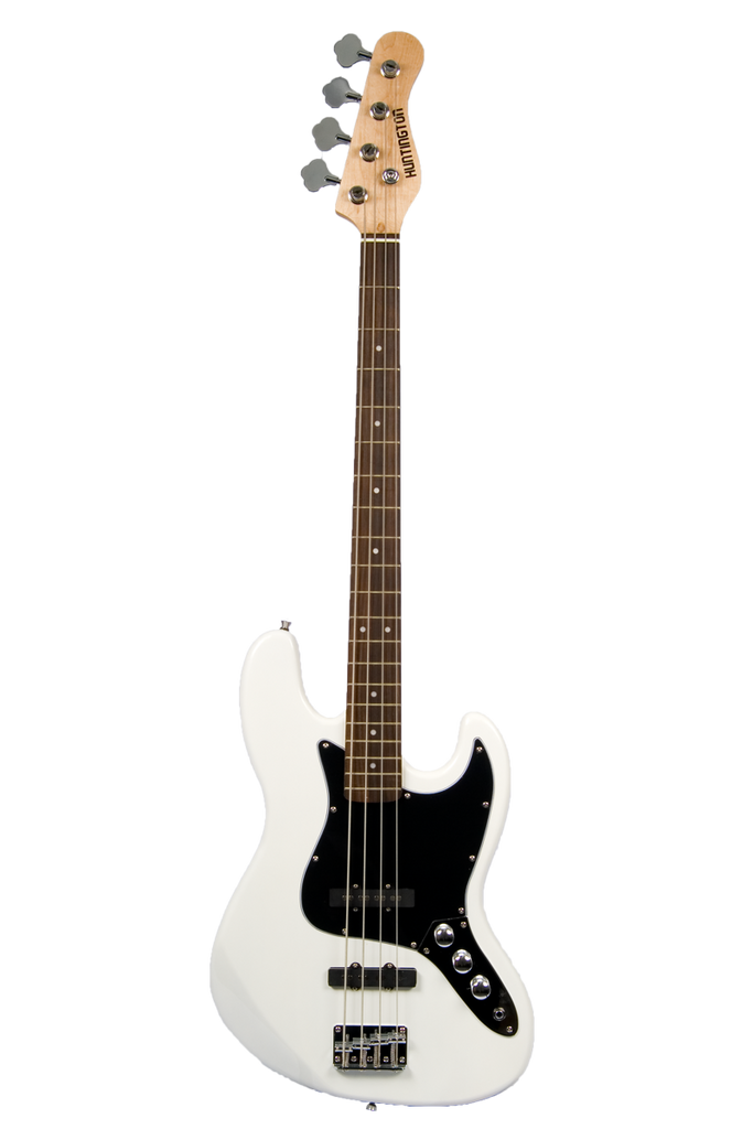 Huntington GB143J-WHBK 4 String Jazz Style Electric Bass Guitar - ccttek