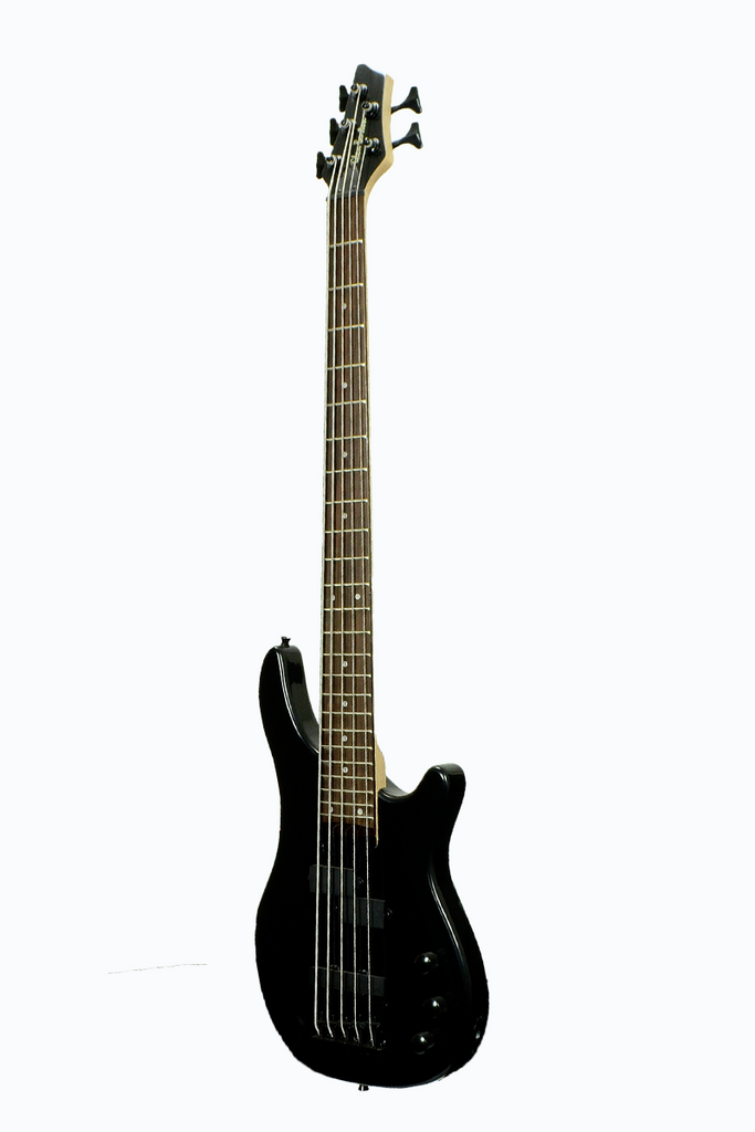 Glen Burton GBKEB-BK 5 String Solid Body Electric Bass Guitar - ccttek