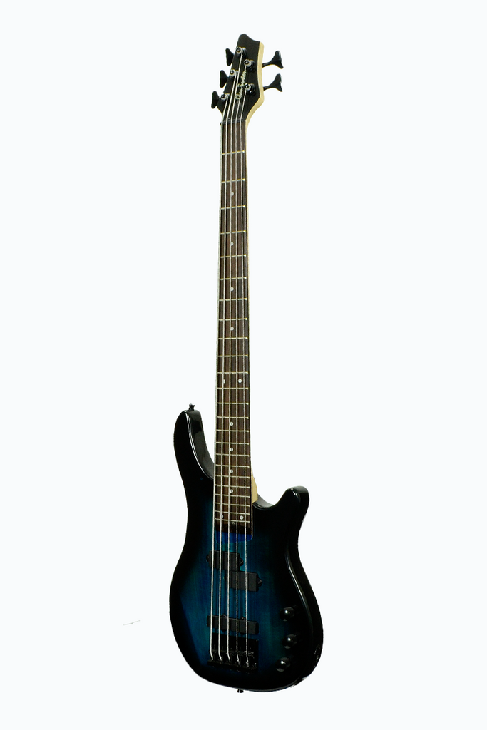 Glen Burton GBKEB-BLS 5 String Solid Body Electric Bass Guitar - ccttek