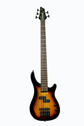 Glen Burton GBKEB-TS 5 String Solid Body Electric Bass Guitar - ccttek