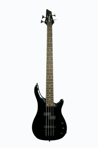 Glen Burton GBSRB-BK 4 String Solid Body Electric Bass Guitar - ccttek