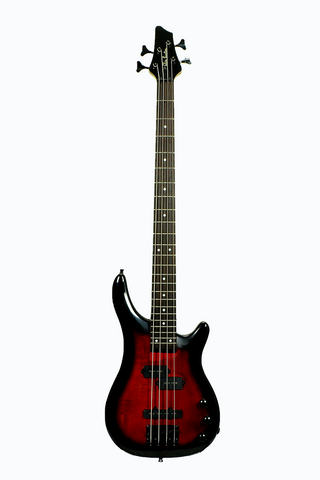 Glen Burton GBSRB-RDS 4 String Solid Body Electric Bass Guitar - ccttek