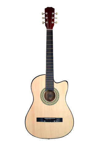 Economy GC3810R-NT 38 Inch Natural Cutaway Folk Acoustic Guitar - ccttek