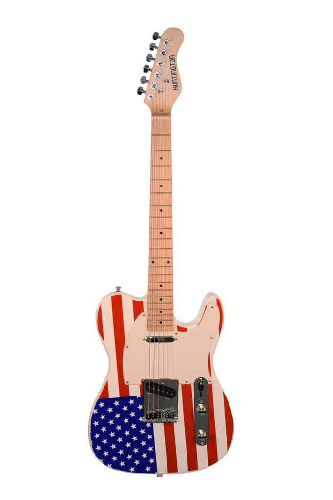 Huntington GE149-RWB Solid Body T-Style Electric Guitar - ccttek