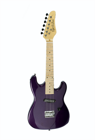 The Viper 1/2 GE32-MPL Kids 32" Half Size Electric Guitar Metallic Purple - ccttek