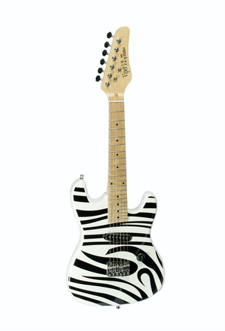 The Viper 1/2 GE32-ZB Kids 32" Half Size Electric Guitar Zebra - ccttek
