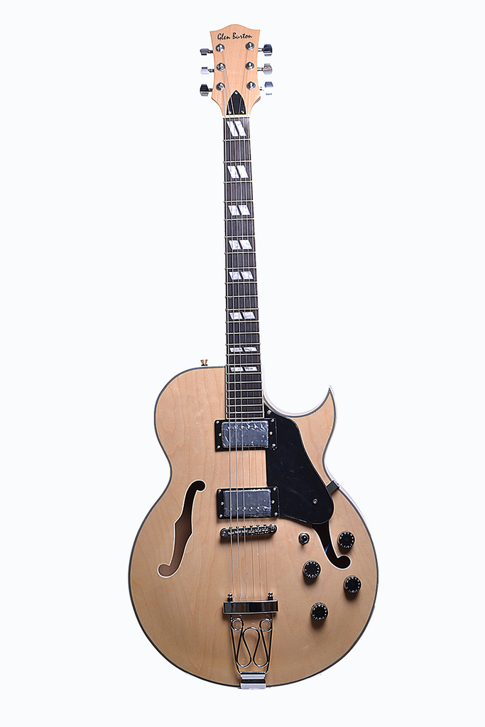 Glen Burton GE775-NT Hollow Body Electric Guitar - ccttek