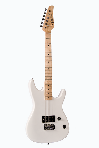 Viper GE93-WHW Solid Body Electric Guitar Chrome Hardware - ccttek