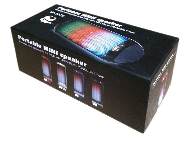 Bluetooth Wireless Portable Speaker BC-IP2078-BU LED/FM/USB/TF card/Aux in MP3 player - ccttek