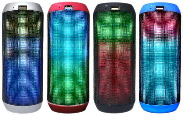 Bluetooth Wireless Portable Speaker BC-IP2078-RD LED/FM/USB/TF card/Aux in MP3 player - ccttek