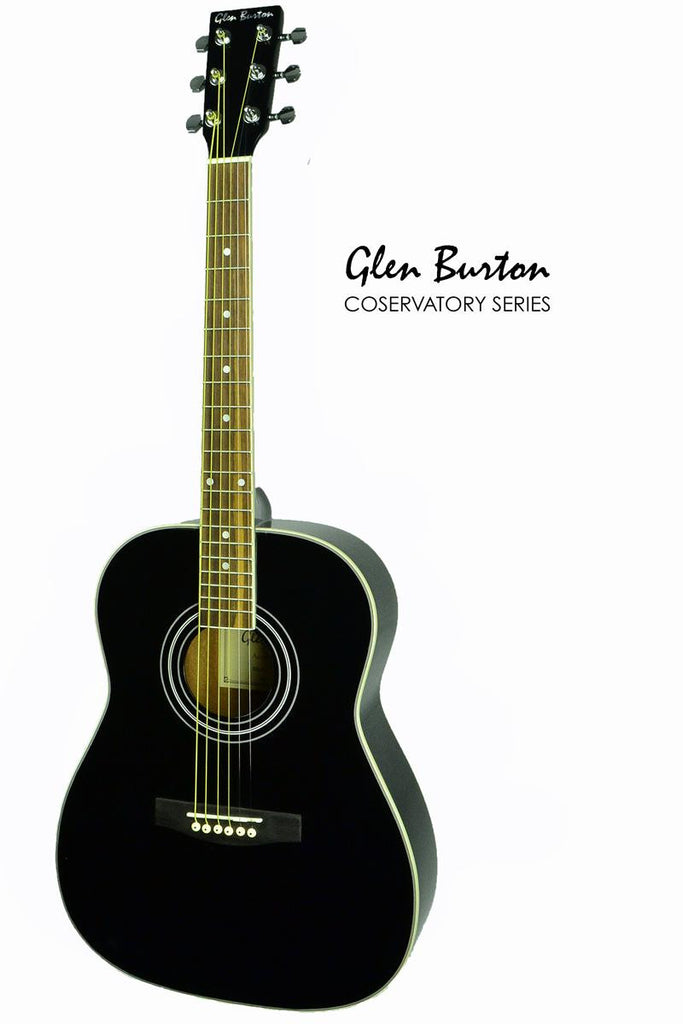 Glen Burton Conservatory SGA36-BK 3/4 Acoustic Guitar - ccttek