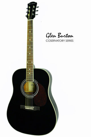 Glen Burton Conservatory SGA41-BK Dreadnought Acoustic Guitar - ccttek