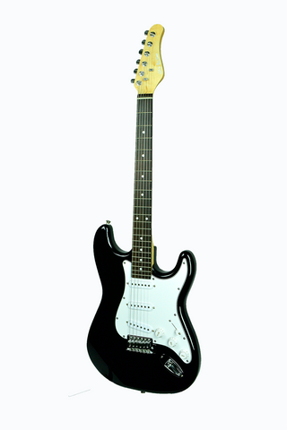 Glen Burton Conservatory Series SGE-ST101-BK ST-Style Electric Guitar - ccttek