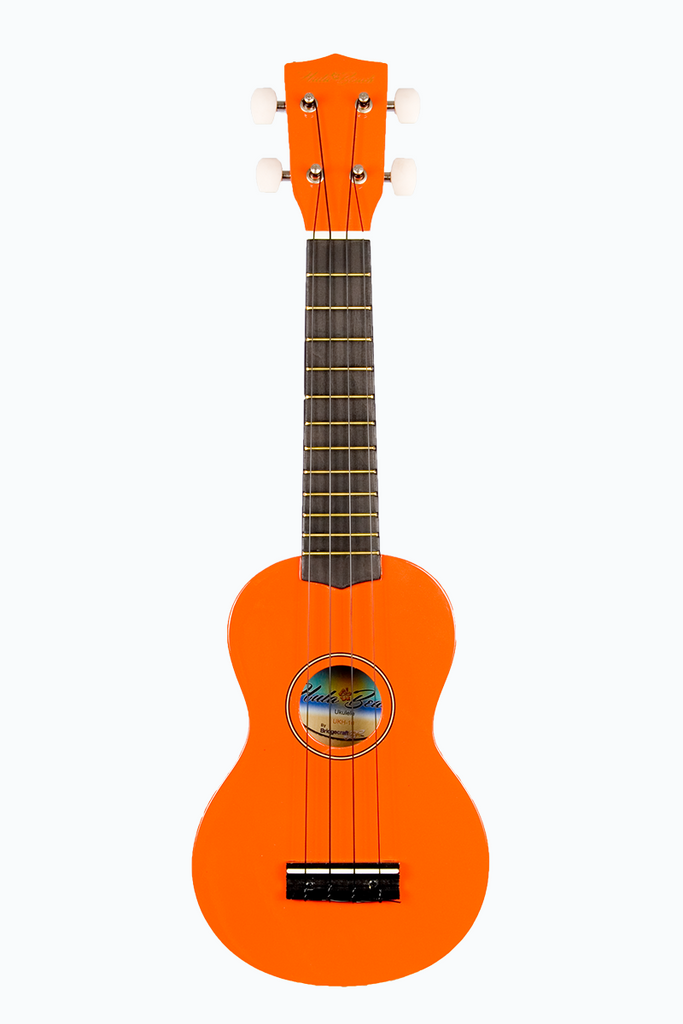 Hula Beach UKH-10-OR Soprano Ukulele w/ Gig Bag - ccttek