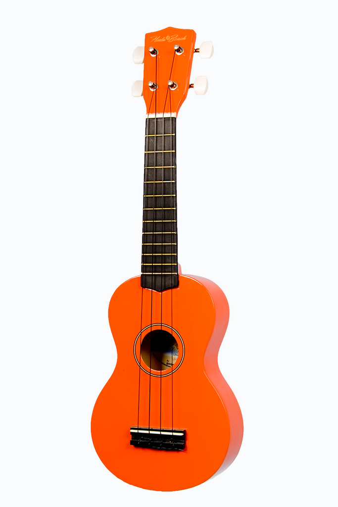 Hula Beach UKH-10-OR Soprano Ukulele w/ Gig Bag - ccttek