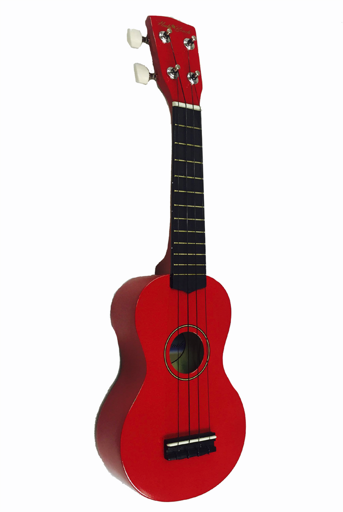 Hula Beach UKH-10-RD Soprano Ukulele w/ Gig Bag - ccttek