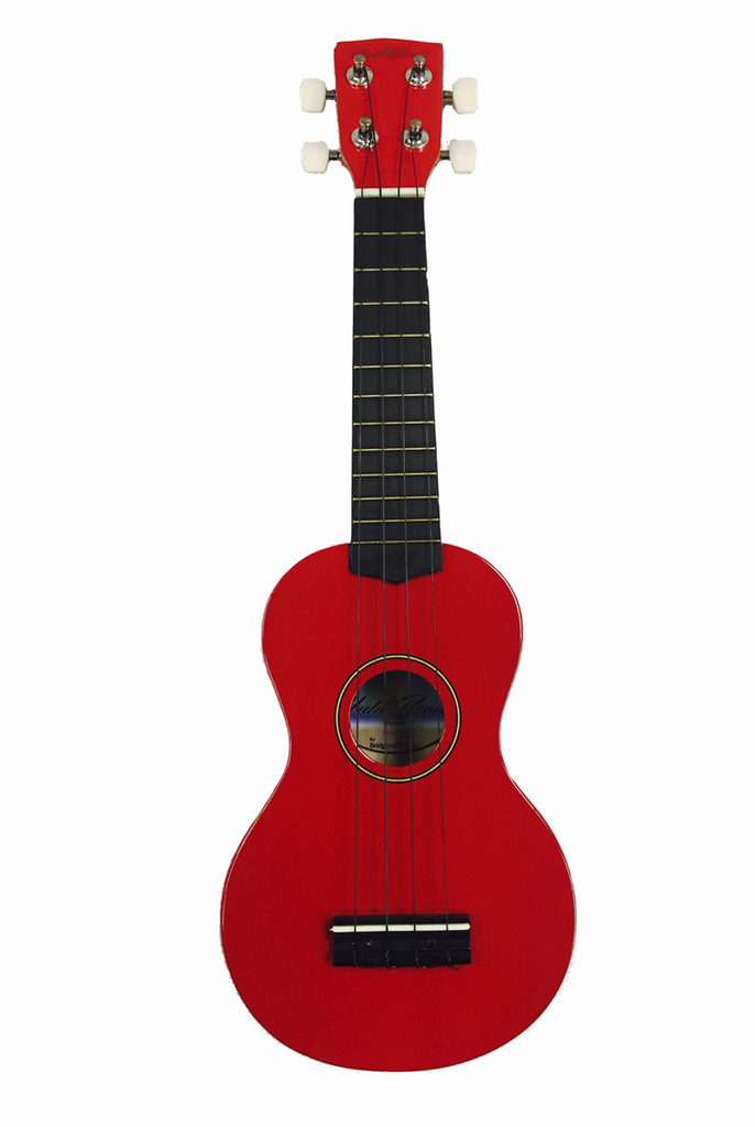 Hula Beach UKH-10-RD Soprano Ukulele w/ Gig Bag - ccttek