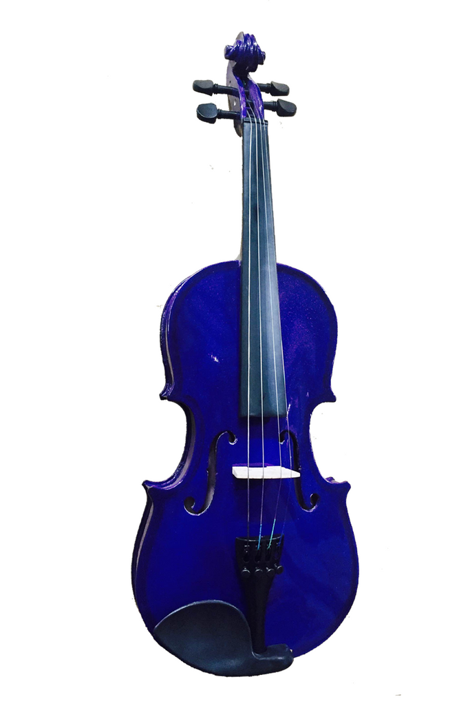 Colored 1/2 Size Violin Ensemble Metallic Finish Purple VI1212R-MPL - ccttek