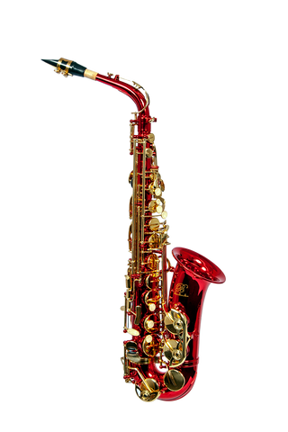 B - U.S.A. WAS-RD Alto Saxophone Red - ccttek
